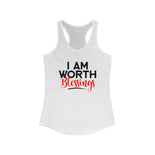I AM Worth Blessings Women's Ideal Racerback Tank I AM Worth Blessings Women's Ideal Racerback Tank