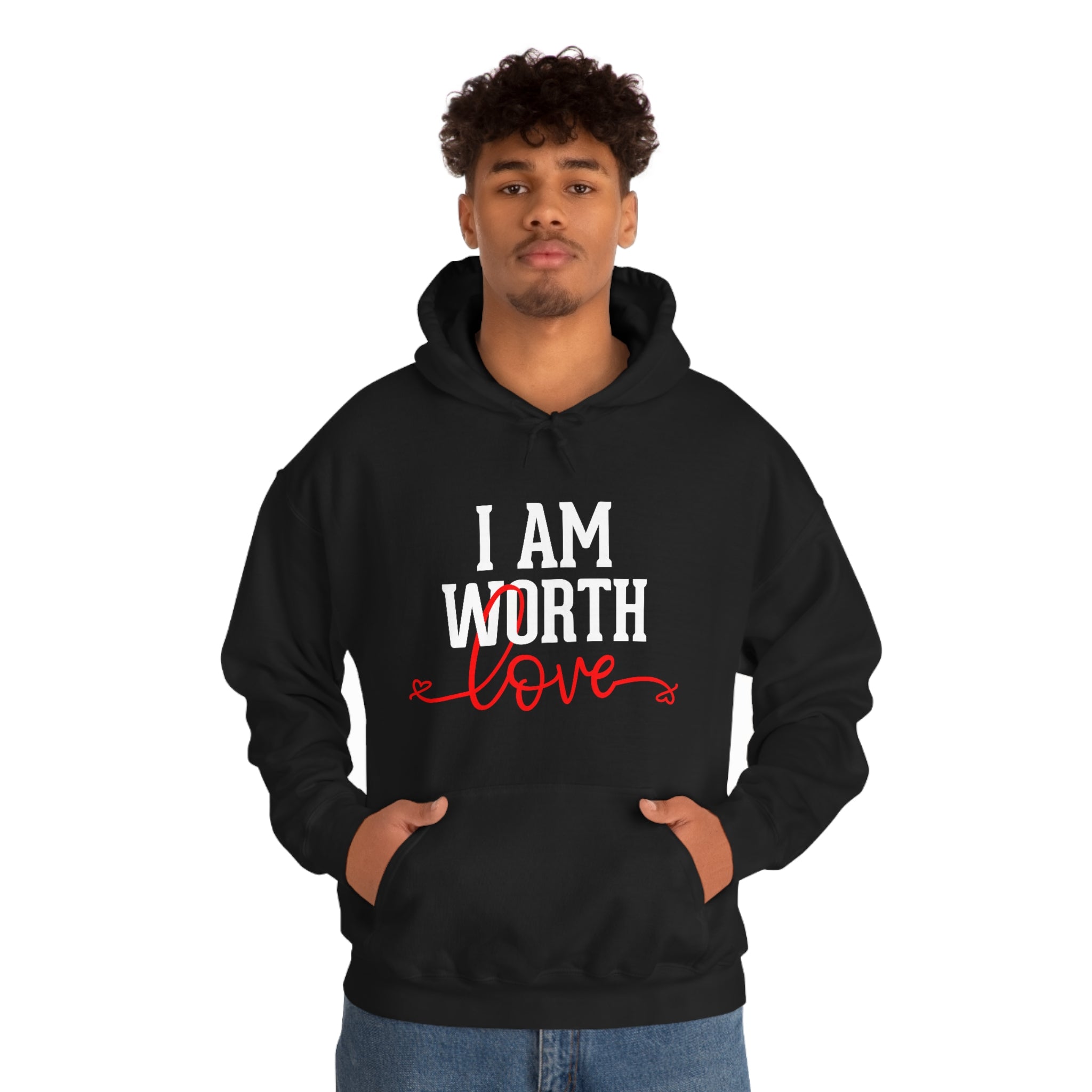 I AM Worth Love Hooded Sweatshirt I AM Worth Love Hooded Sweatshirt