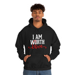 I AM Worth Love Hooded Sweatshirt I AM Worth Love Hooded Sweatshirt