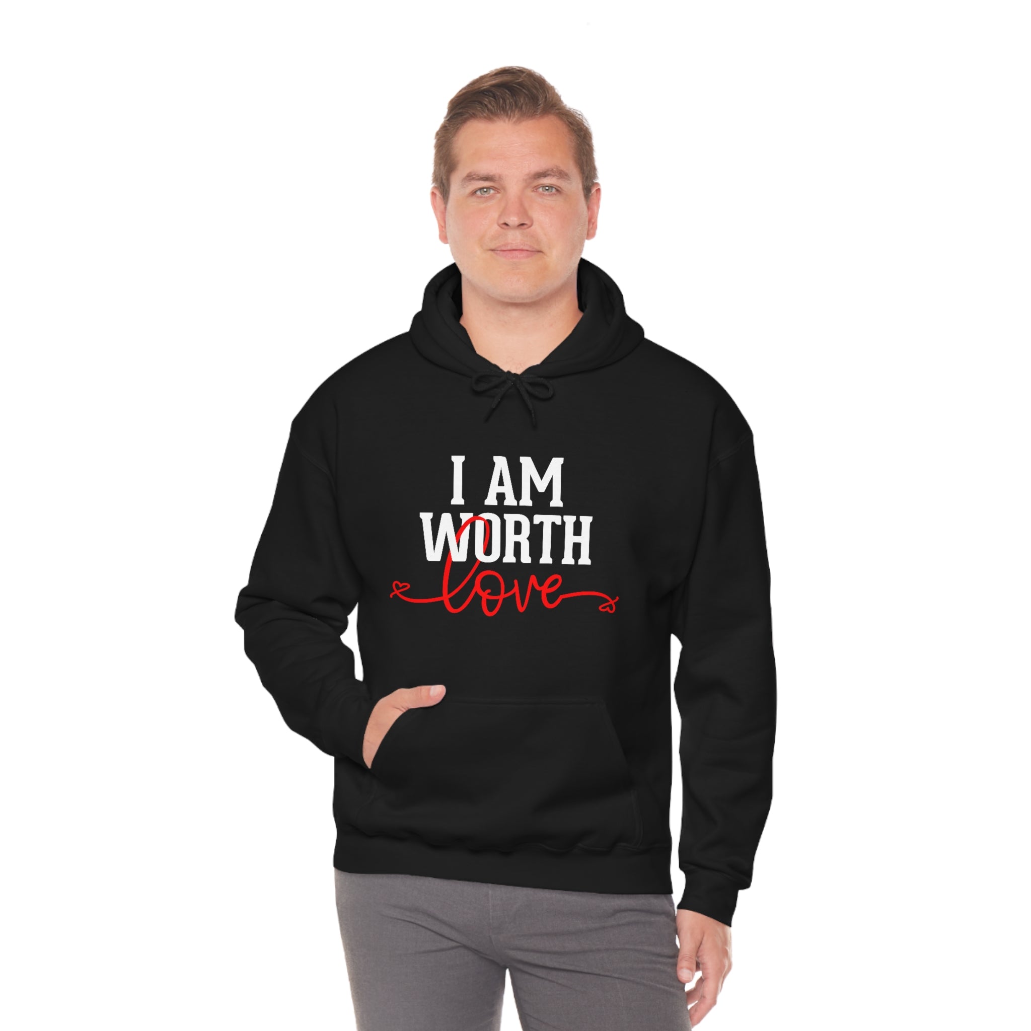 I AM Worth Love Hooded Sweatshirt I AM Worth Love Hooded Sweatshirt