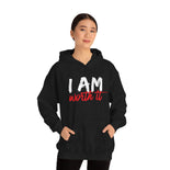 I AM Worth It Hooded Sweatshirt (Black) I AM Worth It Hooded Sweatshirt (Black)