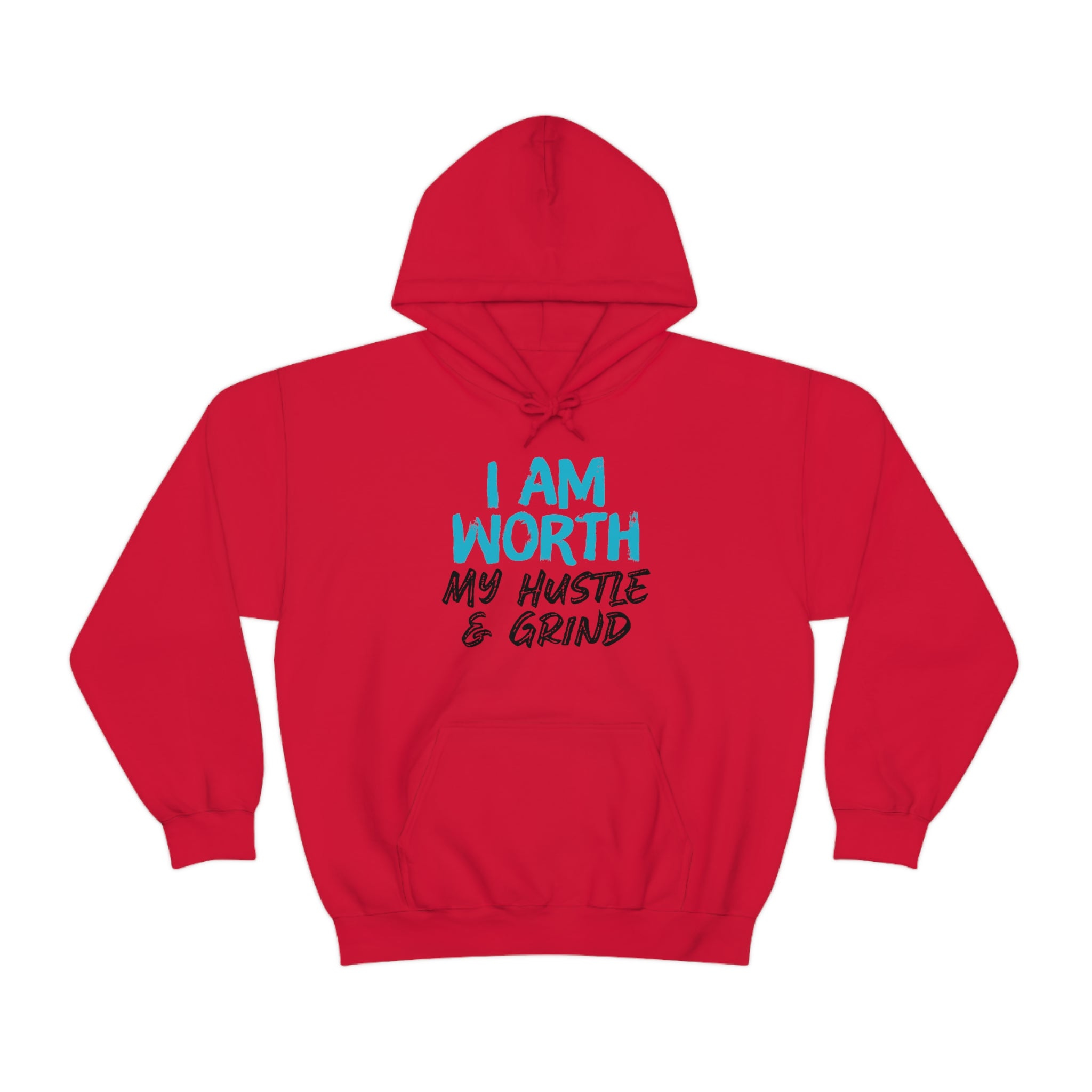 I Am Worth My Hustle & Grind - Unisex Hooded Sweatshirt (White) I Am Worth My Hustle & Grind - Unisex Hooded Sweatshirt (White)