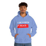 I AM Worth My Peace Hooded Sweatshirt I AM Worth My Peace Hooded Sweatshirt