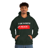 I AM Worth My Peace Hooded Sweatshirt I AM Worth My Peace Hooded Sweatshirt