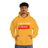 I AM Worth My Peace Hooded Sweatshirt I AM Worth My Peace Hooded Sweatshirt