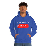 I AM Worth My Peace Hooded Sweatshirt I AM Worth My Peace Hooded Sweatshirt