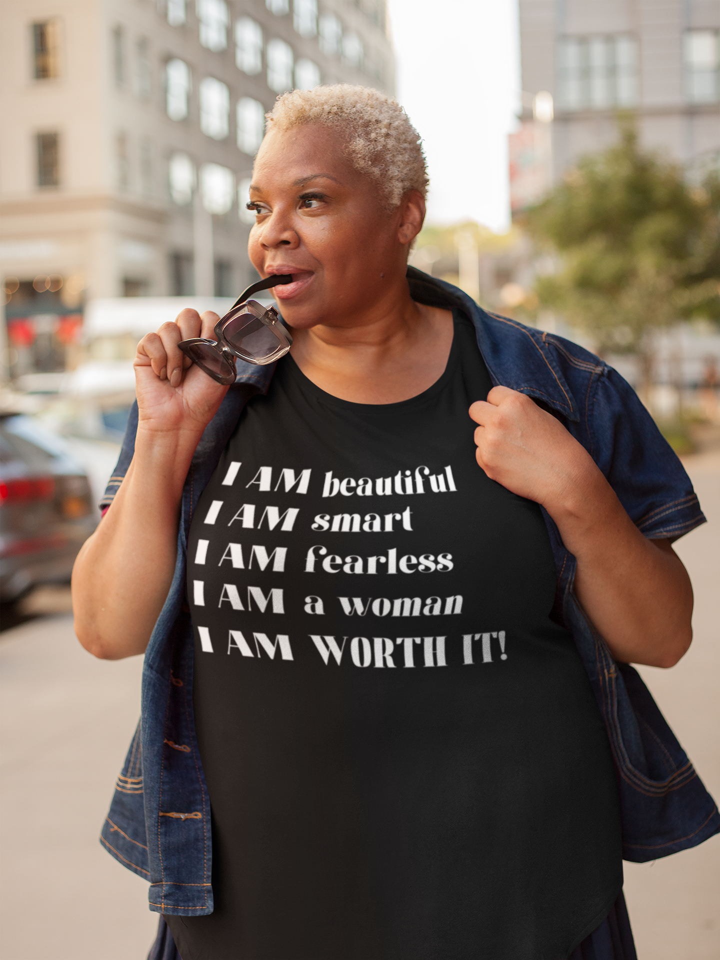 I AM beautiful, smart, fearless! I AM a woman! I AM WORTH IT! I AM beautiful, smart, fearless! I AM a woman! I AM WORTH IT!