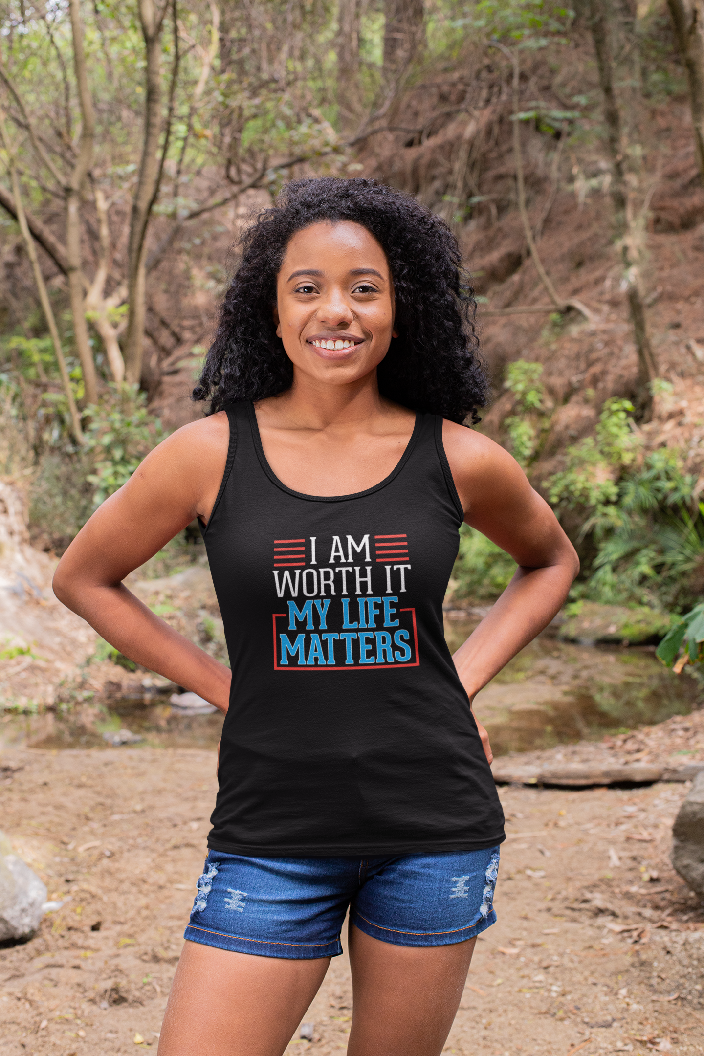 I AM Worth It My Life Matters Tank Top I AM Worth It My Life Matters Tank Top