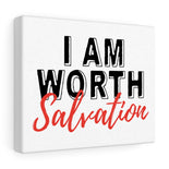 I AM Worth Salvation Canvas Gallery Art