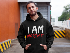 Men I Am Worth It Hoodie